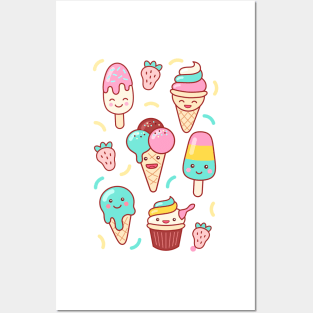 Ice Cream Emoji Mashup #4 Posters and Art